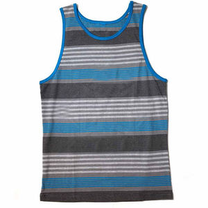 High Quality Lightweight Spandex/Cotton Blend Men's Gym Tank Tops Custom Made Plus Size Crewneck Breathable Knitted Washed High - Product Image 5