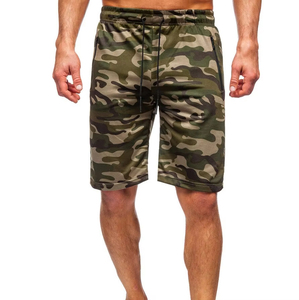 Shorts de sport pour hommes style urbain, taille élastique, logo personnalisé imprimé, motif uni, toile, service OEM – Vente chaude - Product Image 1