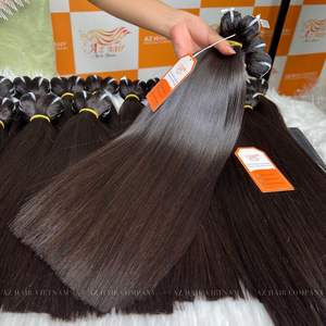 Extensiones de Cabello Remy de la Mejor Calidad al por Mayor, Super Double Drawn, Liso, Trama de Cabello Virgen Vietnamita - Product Image 1