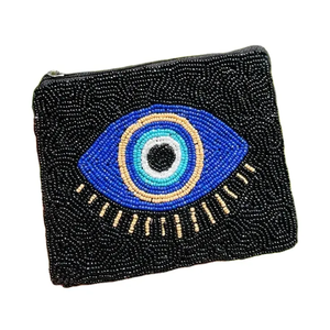 Monedero con cuentas Ole Miss, mini, hecho a mano, con cierre de cremallera, estilo casual, unisex, rojo - Product Image 5