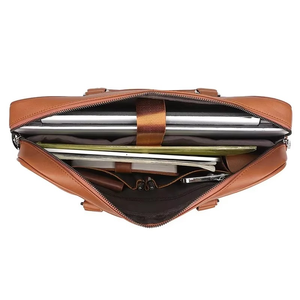 Sac à bandoulière en cuir véritable de haute qualité pour homme, sacoche de bureau pour ordinateur portable avec sangle d'épaule – Vente en gros - Product Image 5