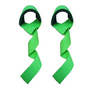 Sangles de musculation en coton robustes avec support de poignet en néoprène pour la gym, logo personnalisé, sangles de musculation professionnelles - Product Image 1