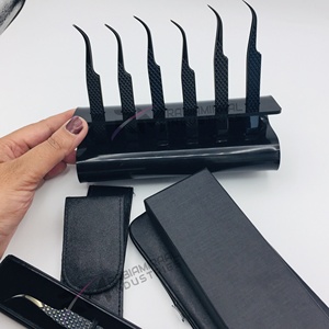 Pince à épiler professionnelle RMI de haute qualité, personnalisable, en acier inoxydable, précision anti-magnétique, couleur arc-en-ciel, pointue, 10 mm - Product Image 3