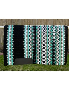 Manta de lana hecha a mano para silla de montar western, almohadilla para silla de montar de caballo, fabricante y proveedor mayorista personalizado - Product Image 4