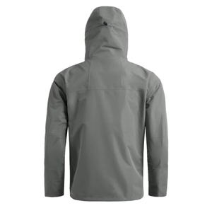 Veste de pêche d'extérieur pour homme de haute qualité, imperméable, UPF 35, imprimée, softshell, grise, à capuche, fermeture éclair sur le devant, couleur unie, polyester - Product Image 2