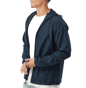 Chaqueta Cortavientos Personalizada para Hombre, de Alta Calidad, 100% Poliéster, Ligera, Informal, Transpirable e Impermeable - Product Image 5