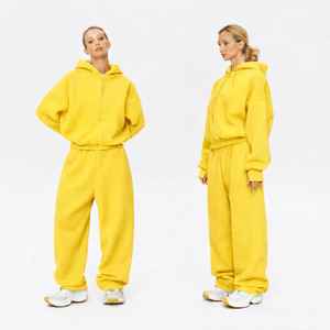 Nuevo Diseño, Chándal Deportivo para Mujer, Talla Grande, 100% Algodón Transpirable, con Cierre, Ropa Deportiva Personalizada para Mujer - Product Image 2