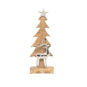 Arbre en aluminium plaqué argent, best-seller, pour décoration festive, cadeau de baptême, décoration de table. - Product Image 5