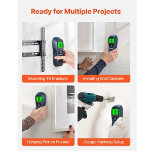 Rilevatore di Montanti a Muro Elettronico 5 in 1 con Display LCD ad Alta Definizione e Allarme Audio, Scanner Intelligente per Pareti - Product Image 2