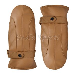 Gants de ski décontractés pour hommes et femmes, en cuir de chèvre, pour une utilisation hivernale décontractée - Product Image 2