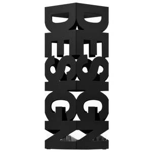 Porte-parapluie en acier noir, design fonctionnel et élégant, solution de rangement extérieure - Product Image 2