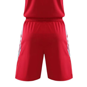 Conjunto de Camiseta de Baloncesto sin Mangas con Cuello en V Rojo, Uniforme Deportivo Transpirable de Poliéster para Adultos Unisex, para Todas las Temporadas - Product Image 5