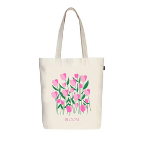 Eco Friendly Cotton Canvas <b>Medium</b> Size Shoulder Strap Carry Tote Women Reusable Fabric Structure Fruit Storage Shopping <b>Bag</b> - Product Image 3
