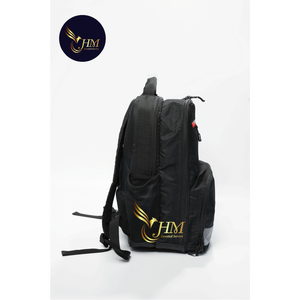 VietNam Manufacturer's Custom <b>Black</b> Waterproof Durable Polyester <b>Backpack</b> High Quality for Travel School Business - Product Image 2