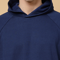 Ensemble de survêtement en molleton bouclette 100% coton avec sweat à capuche et pantalon coupe ample, impression en relief, logo personnalisé