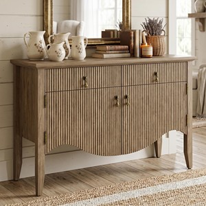 Hand-Carved Mango Wood <b>Sideboard</b> <b>Walnut</b> Finish - Wholesale Artisan Furniture - Product Image 6