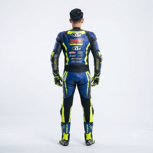 Combinaison de course Zonda Premium pour homme, 1 pièce, en cuir de vache véritable/cuir de kangourou, style MotoCP, combinaison de course sur circuit, niveau de protection 2 - Product Image 2