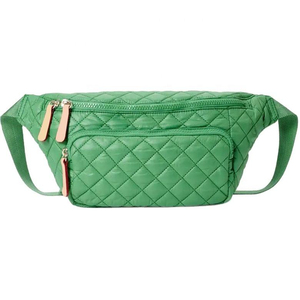 Sac banane unisexe en nylon de qualité supérieure, bleu, avec fermeture éclair, pratique pour un usage quotidien, sacs banane de luxe - Product Image 4