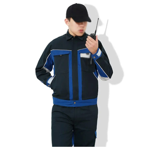 Uniforme de travail léger personnalisé à fermeture éclair intégrale pour hommes, vêtements de travail en coton et polyester, vêtements de sécurité pour hommes, combinaisons de travail pour hommes - Product Image 4
