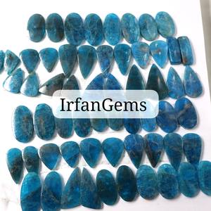 High Quality Natural Apatite Cabochon Polished DIY Craft Jewelry Flat Back-<b>Matching</b> Pair Loose Gemstones Apatite Crystal Bulk - Product Image 4