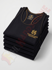 เสื้อกล้ามออกกำลังกายผู้ชาย HANDSCHUHE INDUSTRIES ผ้าสแปนเด็กซ์/คอตตอน ระบายอากาศได้ดี สำหรับเพาะกาย ฟิตเนส และการออกกำลังกาย สามารถสั่งทำได้ - Product Image 5