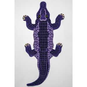 Alfombra de Lana Tejida a Mano con Diseño de Animales, Color Morado, Venta al Por Mayor, Tamaño Personalizado, Proveedor de Decoración para el Hogar - Product Image 1