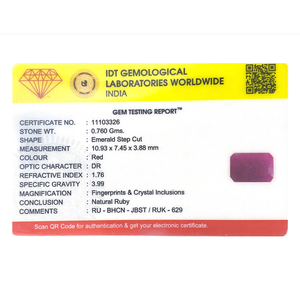 Natural African Ruby 3.8 Carat Loose Gemstone Faceted Red Rough Cut for Fine Jewelry - Product Image 4