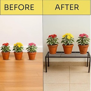 Support de plante en métal, porte-pot décoratif pour balcon, jardin et maison - Product Image 3