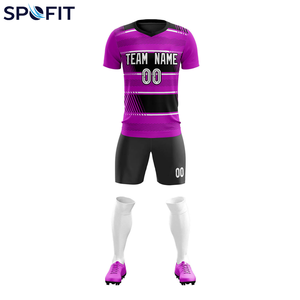 ชุดยูนิฟอร์มฟุตบอลผู้ชายขายส่ง ชุดเสื้อฟุตบอลแบบซับลิเมชั่นสั่งทำพิเศษ พร้อมเสื้อและกางเกงขาสั้นสำหรับฝึกซ้อมและแข่งขัน - Product Image 1