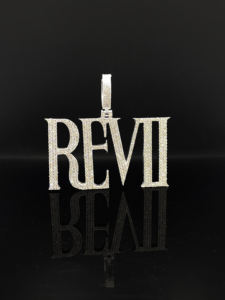 Pendentif Hip Hop en Acier Inoxydable Effet Diamant CZ Personnalisé - Product Image 3