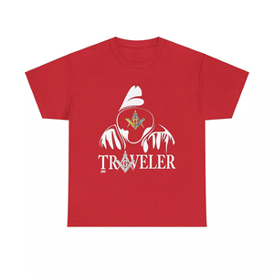 เสื้อเชิ้ตโลโก้หน่วยงานเมสัน ลายสี่เหลี่ยมและเข็มทิศ เสื้อยืดวินเทจสำหรับผู้ชาย คุณภาพสูง ผลิตตามสั่ง เสื้อแขนสั้น - Product Image 5