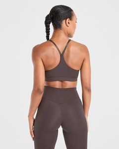 Ensembles 2 pièces pour femmes, personnalisables avec logo OEM, leggings noirs taille haute avec ceinture arrière en V - Product Image 2