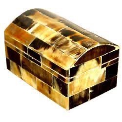 Caja Rectangular Rústica Antigua de Cuerno de Búfalo de ILAHI, Pulida y Ecológica, con Interior Suave para Artículos Delicados, Regalo Religioso Feng Shui - Product Image 6