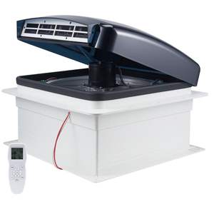 Ventilador de Techo para Autocaravana de 14 Pulgadas, Potente, de 10 Velocidades, Reversible, 12V, con Control Remoto, Cubierta Impermeable Integrada, Aspas de Ventilador de 12 Pulgadas, Apto para Aberturas de Techo - Product Image 1
