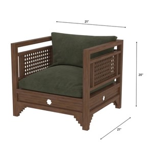 Rustic Modern Solid <b>Wood</b> <b>Dining</b> Room Set 7 Piece Eco-Friendly Easy Installation Solid Back Upholstered <b>Chairs</b> Rectangle Table - Product Image 6