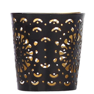 Idéal pour la décoration intérieure et extérieure Bougeoir Design festif Bougeoir en métal Bougie votive Ironic Design T-light Holder - Product Image 6