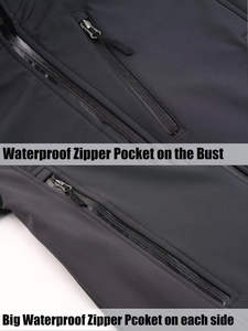 Nouvelle conception, service OEM, logo personnalisé, veste softshell imperméable et respirante pour homme, pour l'extérieur, hiver - Product Image 4