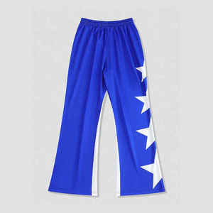 Pantalones Deportivos de Algodón Estampados de Alta Calidad Personalizados para Hombre, Cintura Elástica, Ligeros, Color en Contraste, Estrella de Cinco Puntas, Número Recto - Product Image 2