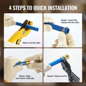 25 raccordi per tubi in ottone da 1/2 pollice, tipo a morsetto, con filettatura esterna NPT da 1/2, connettori per aria e idraulica - Product Image 6