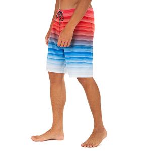 Short de bain d'été confortable et respirant pour hommes Short de plage de fitness à séchage rapide avec motif solide en tissu de maille imprimé - Product Image 2