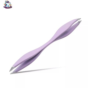 Ryzer Studio Stainless Steel Double Two Way Slanted Sharp Eyebrow Tweezers for Eyelash Extensions Smooth Tip <b>Precision</b> <b>Tool</b> - Product Image 6