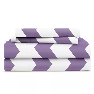 Luxury Microfiber Bedding Set <b>King</b>/Queen/Super <b>King</b> Embroidered Polyester Bed <b>Sheet</b> Set Wholesale Home Hotel - Product Image 2