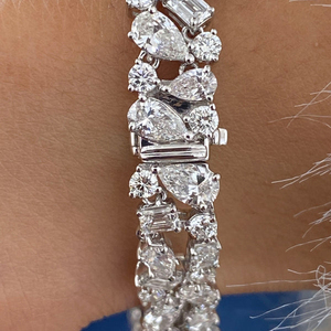 Exquisite Lab Diamond Bracelet IGI Certificate Real 14K <b>Gold</b> High Clarity Stones Yellow White <b>Rose</b> <b>Gold</b> Options - Product Image 1