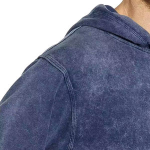 Prix de gros – Nouveaux sweats à capuche délavés pour hommes, qualité supérieure, en coton mélangé épais, personnalisables avec logo, pour hommes - Product Image 5