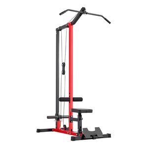 Machine de traction dorsale 2-en-1 pour la maison, appareil de musculation à câble avec siège réglable sur 3 niveaux et station multifonction en mousse réglable sur 4 niveaux - Product Image 1