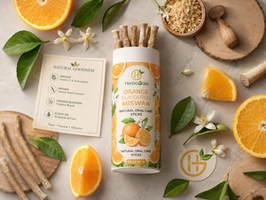 Madera de Miswak Natural con Refrescante Sabor a Limón para Dientes Saludables, Palillo de Higiene Dental Herbal con Sabor a Limón - Product Image 1