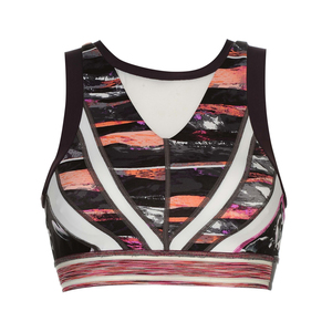 High Quality Custom Made Women's Breathable Plus Size Racerback Sport Bra with Front Logo Medium Support Yoga Fitness Wear - Product Image 6