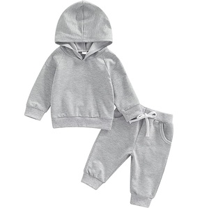 Nouvel arrivage printemps-automne de vêtements à manches longues pour enfants, vêtements pour enfants, filles et garçons, ensemble deux pièces avec capuche - Product Image 3