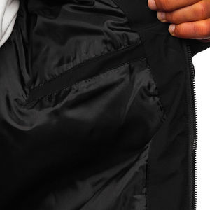 Chaqueta Acolchada con Capucha Midnight Glossy - Abrigo Urbano Impermeable de Talla Grande a la Moda - Chaqueta de Invierno Acolchada y Aislante - Product Image 6