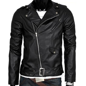 Chaqueta Bomber Personalizada de Cuero, Chaqueta de Invierno de Cuero para Hombre, Chaqueta de Cuero al por Mayor OEM, Chaqueta de Cuero Estilo Racer para Mujer - Product Image 3